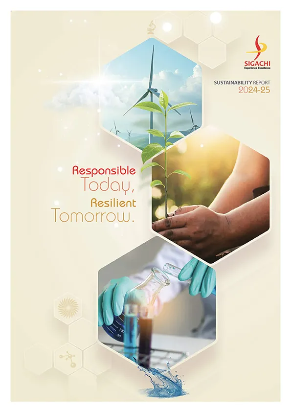 Sigachi sustainability report cover