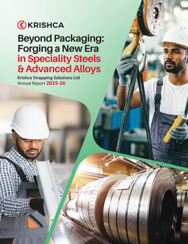Krishca Strapping Solutions annual report 2025-26 cover
