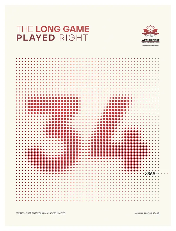 Wealth First annual report 2025-26 cover
